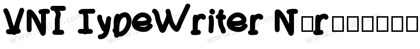 VNI TypeWriter Norma字体转换